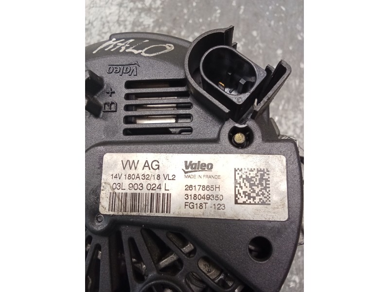 Recambio de alternador para skoda octavia iii (5e3, nl3, nr3) 2.0 tdi referencia OEM IAM 03L903024L 2617865H VALEO