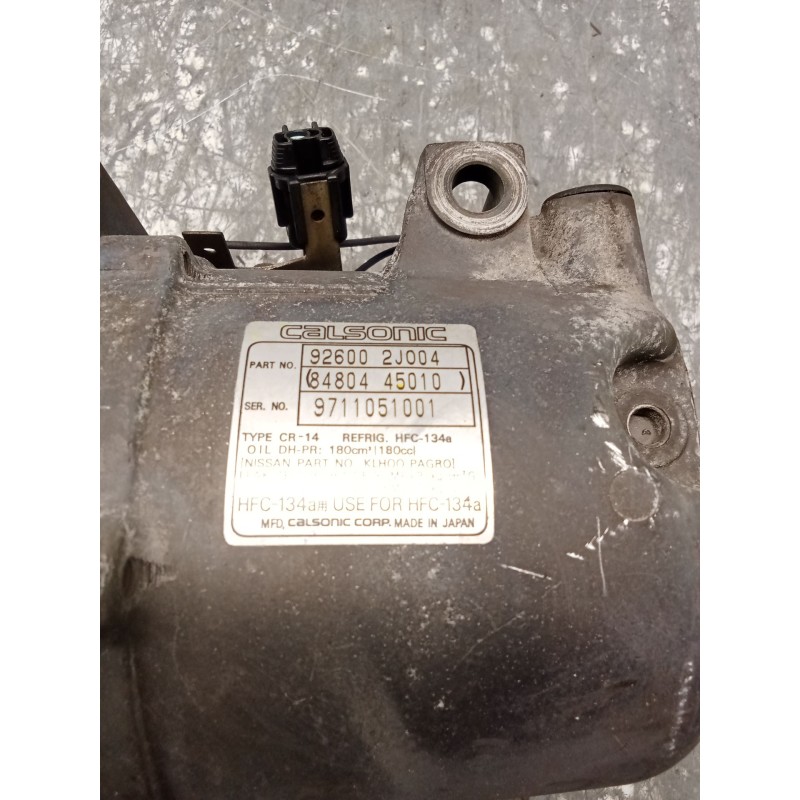 Recambio de compresor aire acondicionado para nissan primera hatchback (p11) 1.6 16v referencia OEM IAM 926002J004 971105001 