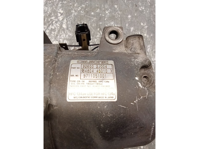 Recambio de compresor aire acondicionado para nissan primera hatchback (p11) 1.6 16v referencia OEM IAM 926002J004 971105001 