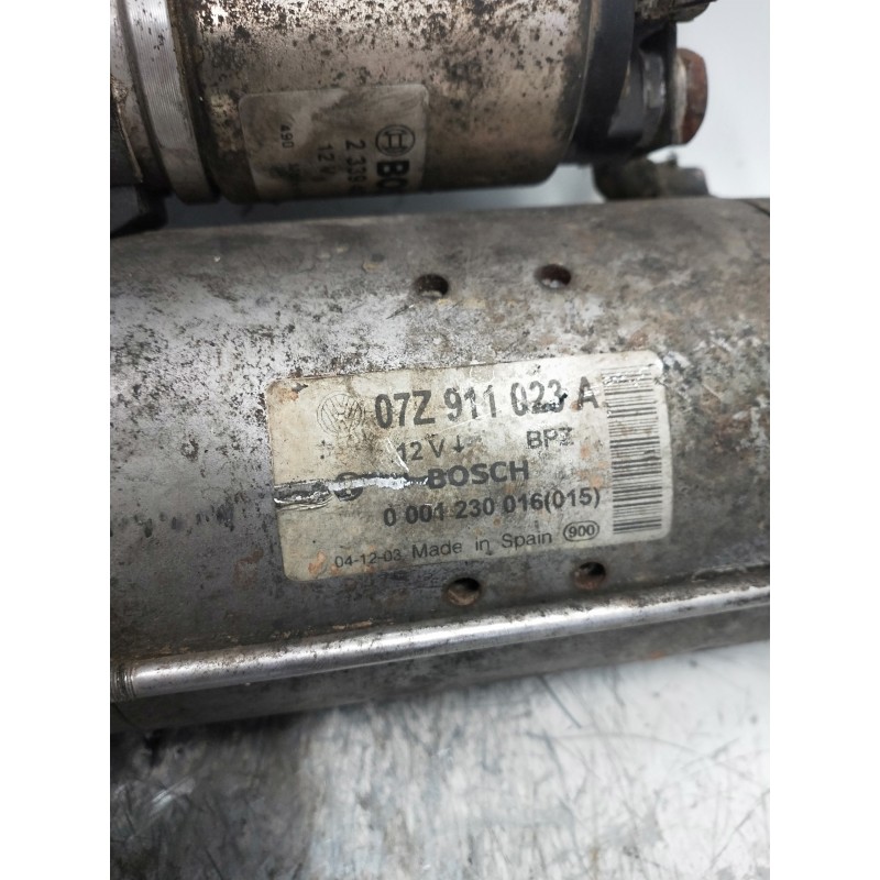 Recambio de motor arranque para volkswagen phaeton (3d2/3d8) tdi v10 (4 asientos) referencia OEM IAM 0001230016 BOSCH 