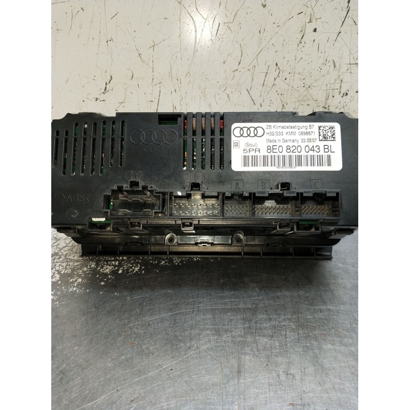 Recambio de mando calefaccion / aire acondicionado para audi a4 b7 (8ec) 2.0 tdi 16v referencia OEM IAM 8E0820043BL  