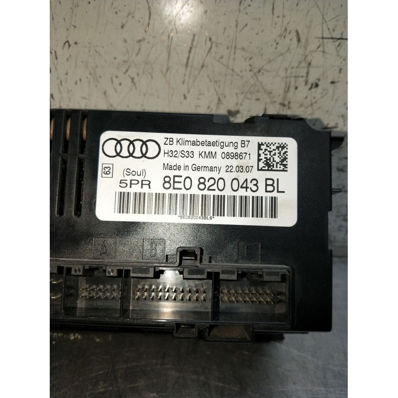 Recambio de mando calefaccion / aire acondicionado para audi a4 b7 (8ec) 2.0 tdi 16v referencia OEM IAM 8E0820043BL  
