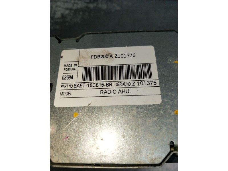 Recambio de sistema audio / radio cd para ford fiesta vi (cb1, ccn) 1.25 referencia OEM IAM 8A6T18C815BR  
