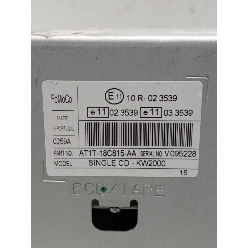 Recambio de sistema audio / radio cd para ford tourneo connect 1.8 tdci referencia OEM IAM at1t18c815aa  