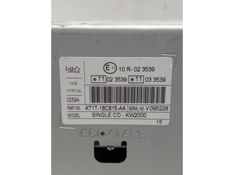 Recambio de sistema audio / radio cd para ford tourneo connect 1.8 tdci referencia OEM IAM at1t18c815aa  