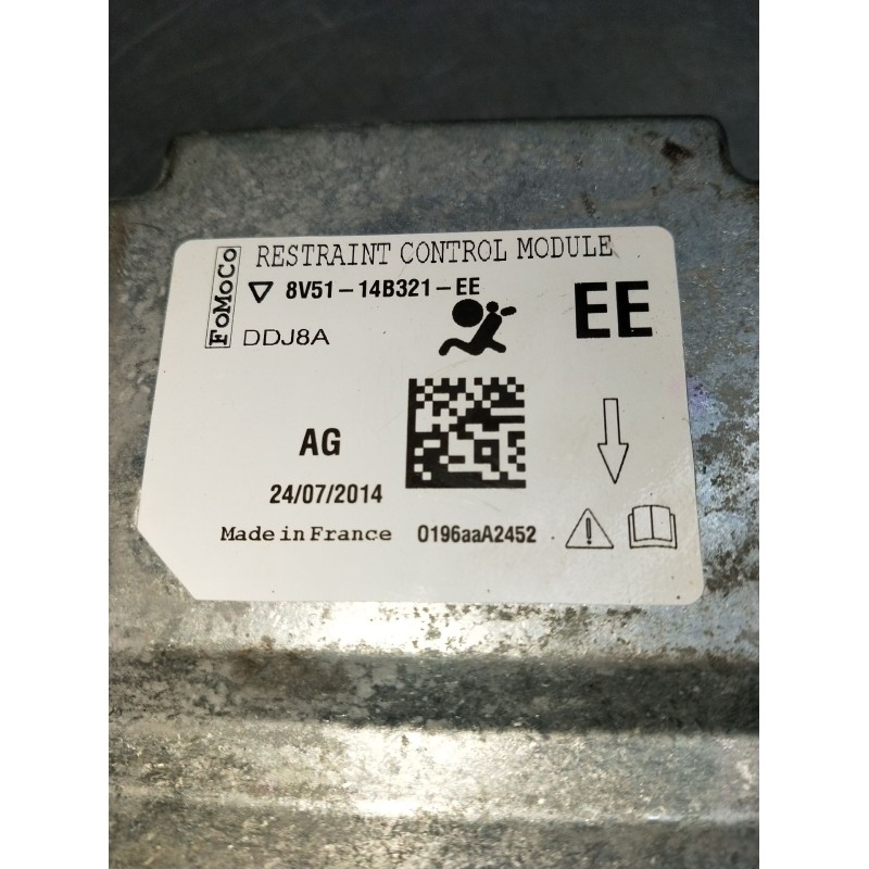 Recambio de centralita airbag para ford fiesta vi (cb1, ccn) 1.25 referencia OEM IAM 8V5114B321EE 0196AAA2452 