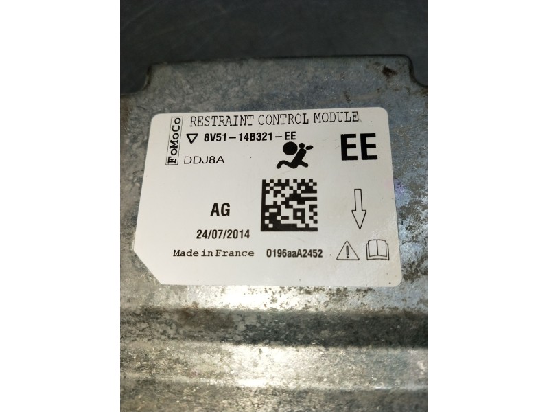 Recambio de centralita airbag para ford fiesta vi (cb1, ccn) 1.25 referencia OEM IAM 8V5114B321EE 0196AAA2452 