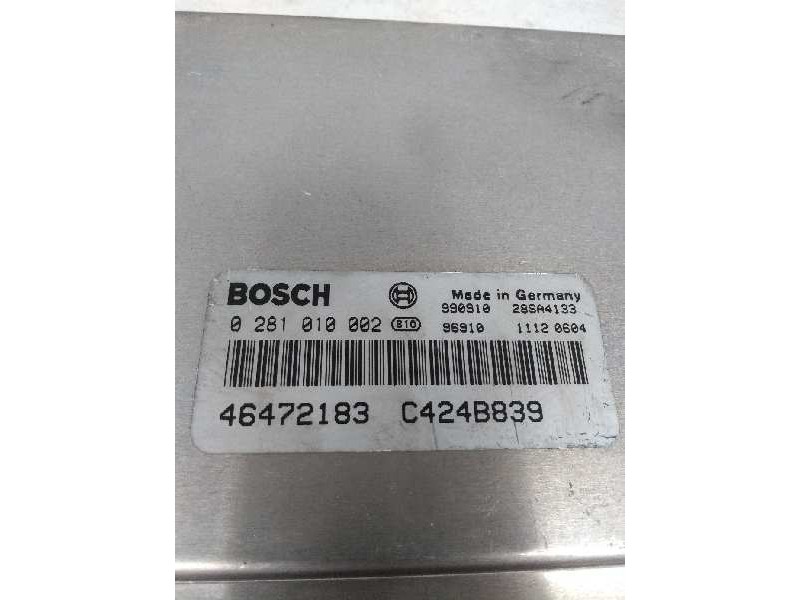 Recambio de centralita motor uce para lancia lybra berlina 1.9 jtd cat referencia OEM IAM 0281010002 46472183 C424B839