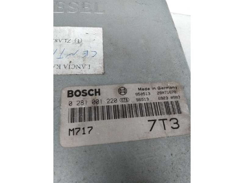 Recambio de centralita motor uce para lancia kappa berlina 2.4 turbodiesel referencia OEM IAM 0281001220 M717 7T3