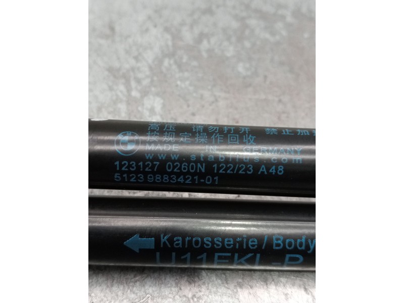 Recambio de amortiguadores capo para bmw x1/ix1 u11 x1 sdrive18d referencia OEM IAM 5123988342101 1231270260n 