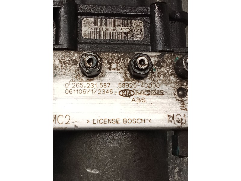 Recambio de abs para kia carnival / grand carnival iii (vq) 2.9 crdi referencia OEM IAM 026580044551369007 0265231587 