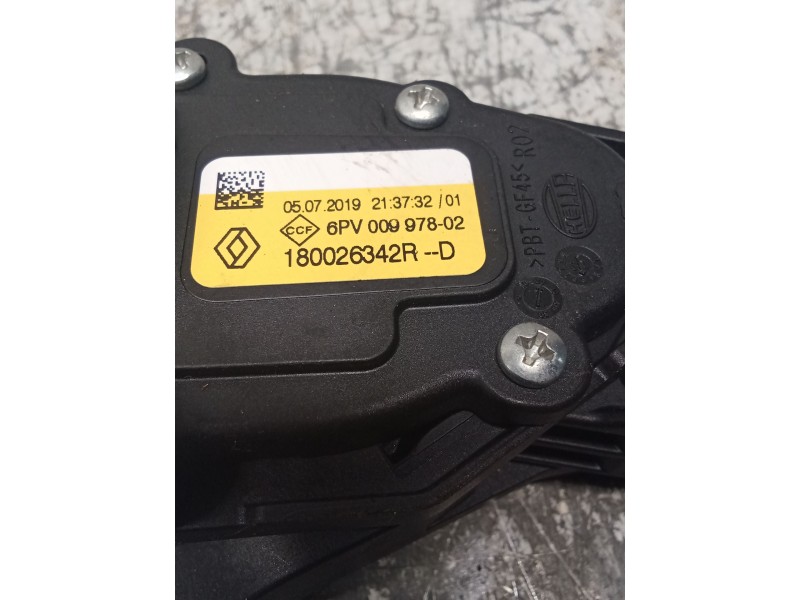 Recambio de potenciometro pedal para dacia sandero ii tce 90 (b8m1, b8ma) referencia OEM IAM 180026342R  
