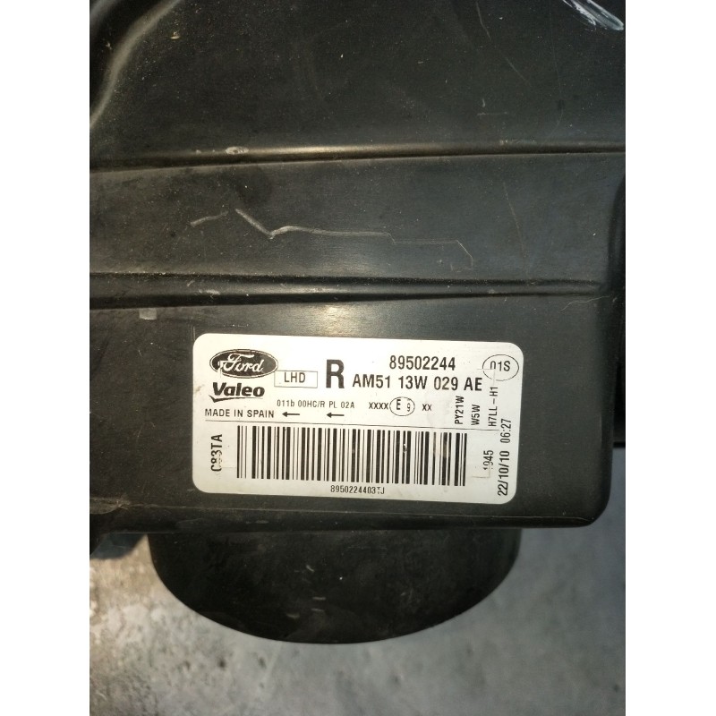 Recambio de faro derecho para ford c-max ii (dxa/cb7, dxa/ceu) 1.6 tdci referencia OEM IAM AM5113W029AE 89502244 