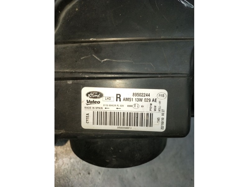 Recambio de faro derecho para ford c-max ii (dxa/cb7, dxa/ceu) 1.6 tdci referencia OEM IAM AM5113W029AE 89502244 