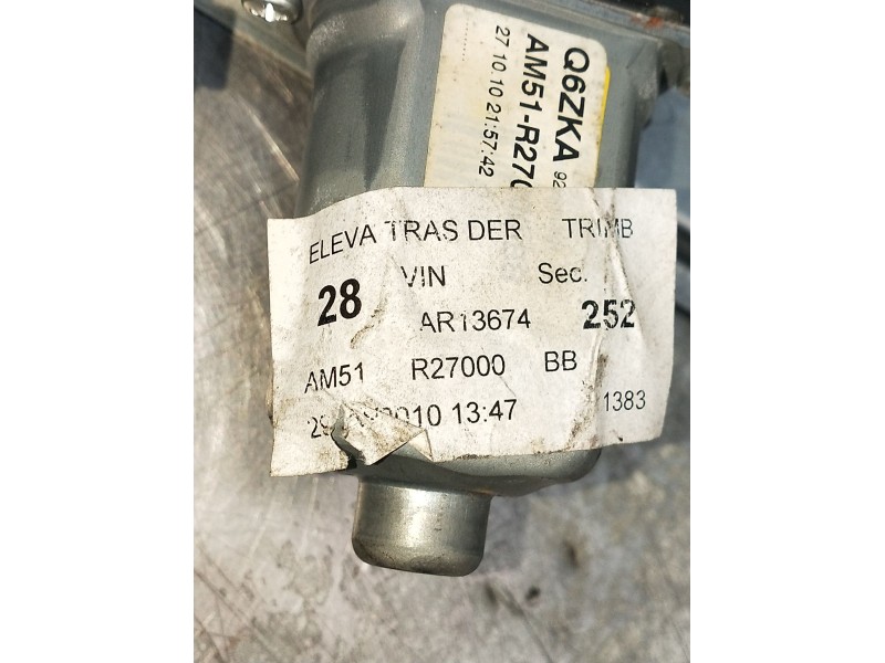 Recambio de elevalunas trasero derecho para ford c-max ii (dxa/cb7, dxa/ceu) 1.6 tdci referencia OEM IAM AM51R27000BB 5P 