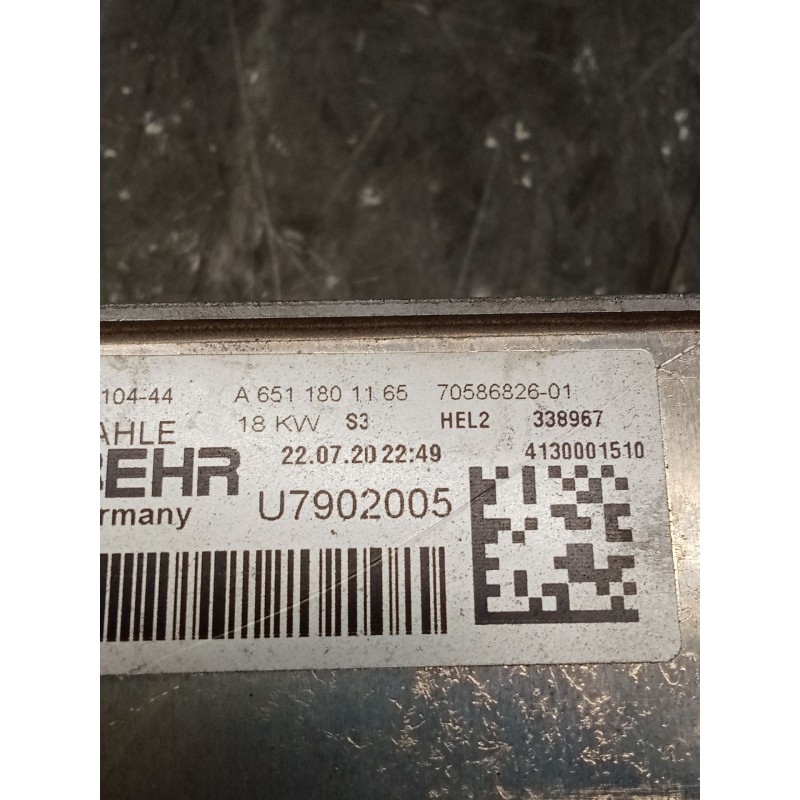 Recambio de enfriador aceite motor para mercedes-benz sprinter ii james cook (906) 2.1 cdi cat referencia OEM IAM C.MOTOR 651955