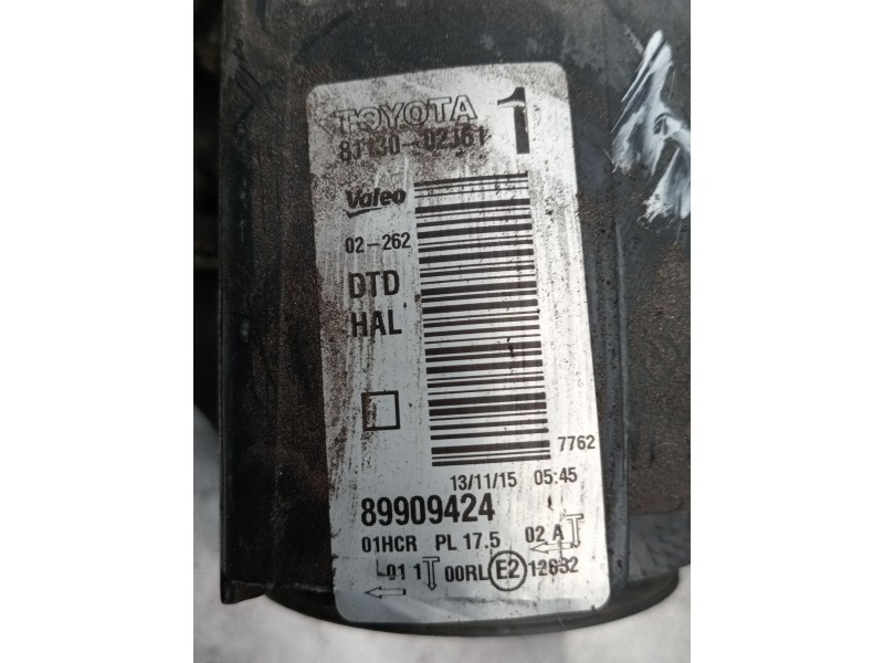 Recambio de faro derecho para toyota auris (_e18_) 1.3 (nre180_) referencia OEM IAM 89909424  