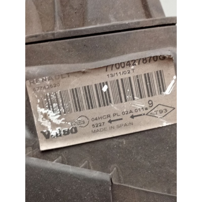 Recambio de faro derecho para renault megane i classic (la0/1_) 1.4 16v (la0d, la1h, la0w, la10) referencia OEM IAM 7700427870g 