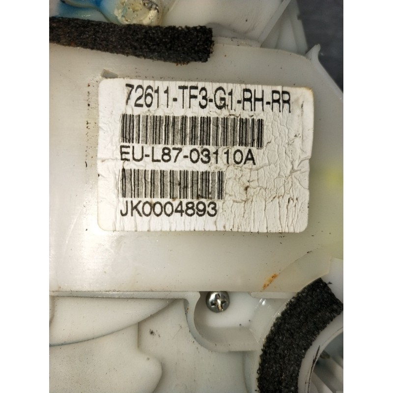 Recambio de motor cierre centralizado trasero derecho para honda jazz iii (ge_, gg_, gp_, za_) 1.4 referencia OEM IAM 72611TF3G1