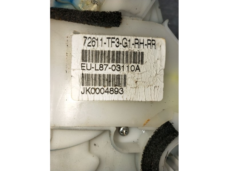 Recambio de motor cierre centralizado trasero derecho para honda jazz iii (ge_, gg_, gp_, za_) 1.4 referencia OEM IAM 72611TF3G1