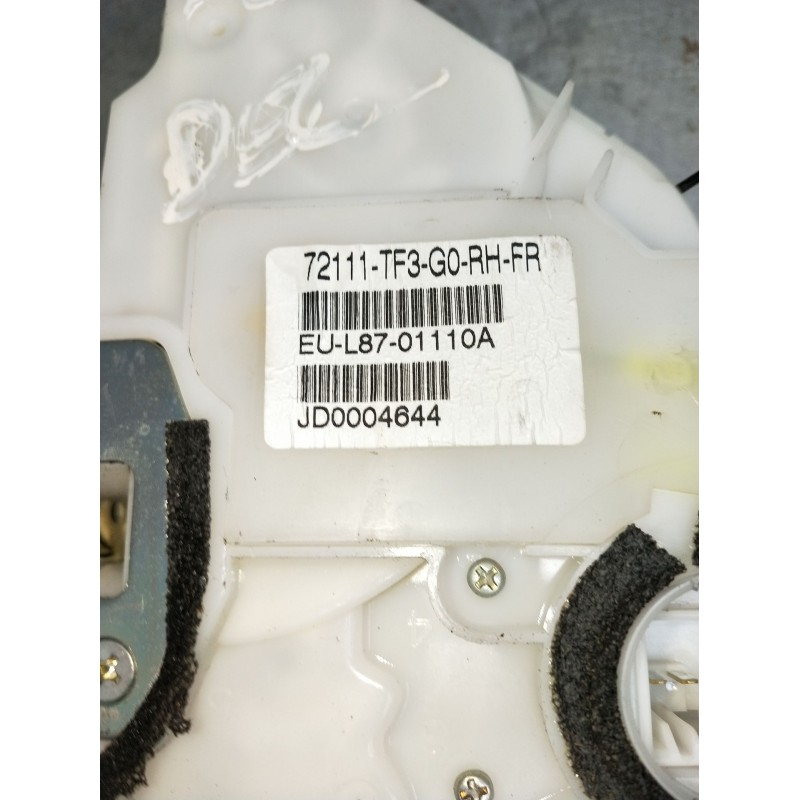 Recambio de motor cierre centralizado delantero derecho para honda jazz iii (ge_, gg_, gp_, za_) 1.4 referencia OEM IAM 72111TF3