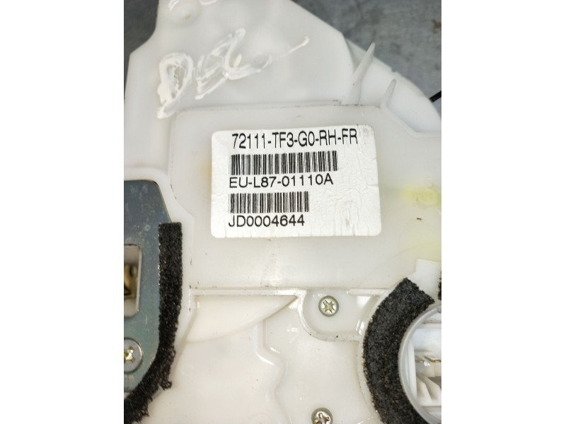 Recambio de motor cierre centralizado delantero derecho para honda jazz iii (ge_, gg_, gp_, za_) 1.4 referencia OEM IAM 72111TF3