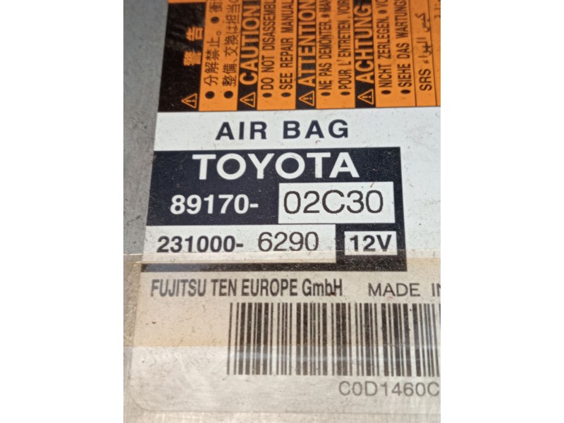 Recambio de centralita airbag para toyota auris (_e18_) 1.3 (nre180_) referencia OEM IAM 8917002c30 2310006290 