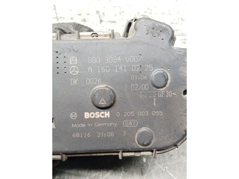 Recambio de caja mariposa para smart fortwo coupé (450) 0.7 (450.352, 450.332) referencia OEM IAM 0205003055 A1601410225 BOSCH