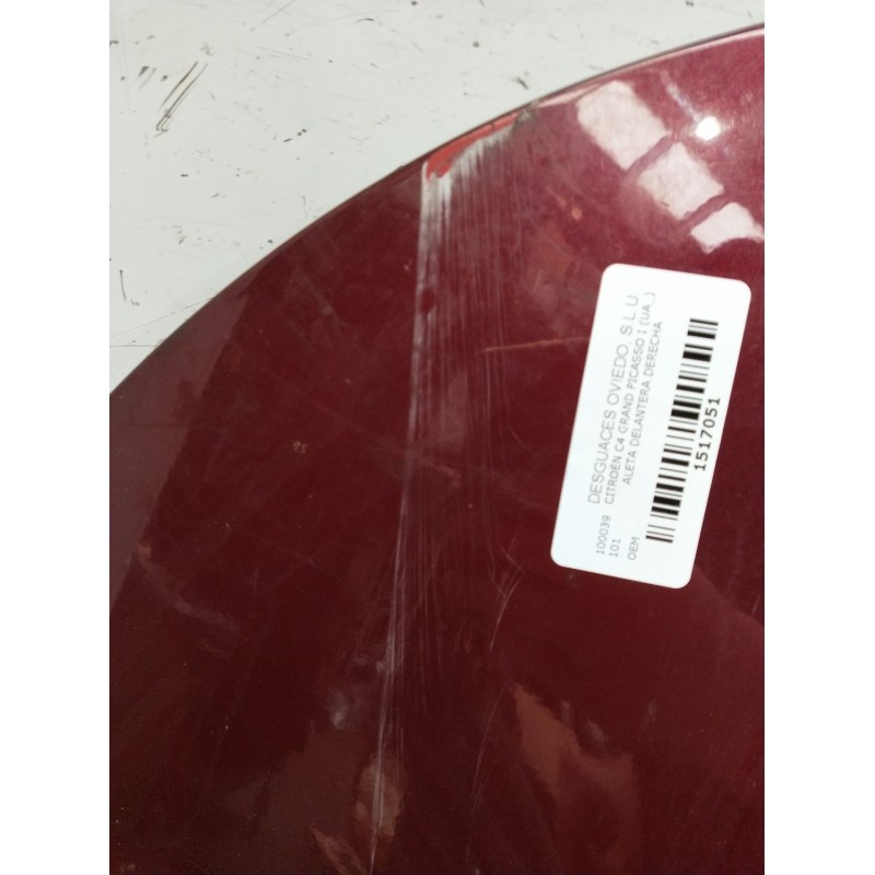 Recambio de aleta delantera derecha para citroën c4 grand picasso i (ua_) 1.6 hdi referencia OEM IAM   