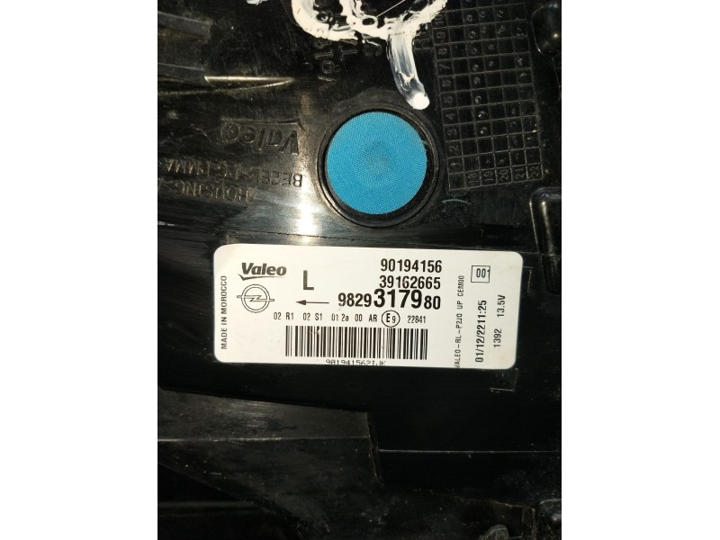 Recambio de piloto trasero izquierdo para opel corsa f referencia OEM IAM 9829317980 90194156 39162665