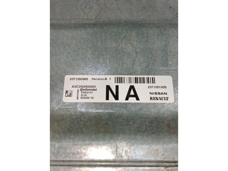 Recambio de centralita motor uce para dacia sandero referencia OEM IAM a3c0422630001 237105098s 