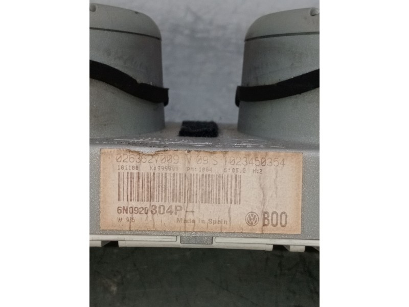 Recambio de cuadro instrumentos para volkswagen polo (6n2) 1.9 sdi referencia OEM IAM 0263627009 6n0920804p 