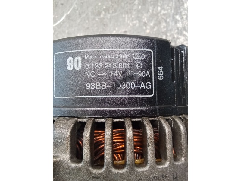 Recambio de alternador para ford mondeo i (gbp) 2.0 i 16v referencia OEM IAM 0123212001 93BB10300AG 