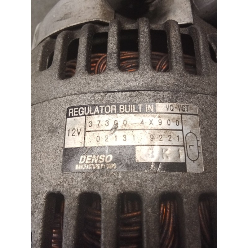 Recambio de alternador para kia carnival / grand carnival iii (vq) 2.9 crdi referencia OEM IAM 373004X900 021319221 