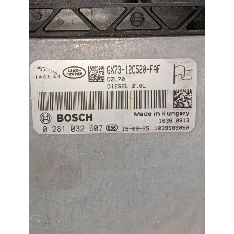 Recambio de centralita motor uce para land rover range rover evoque (l538) 2.0 d 4x4 referencia OEM IAM 0281032607 1039s89050 