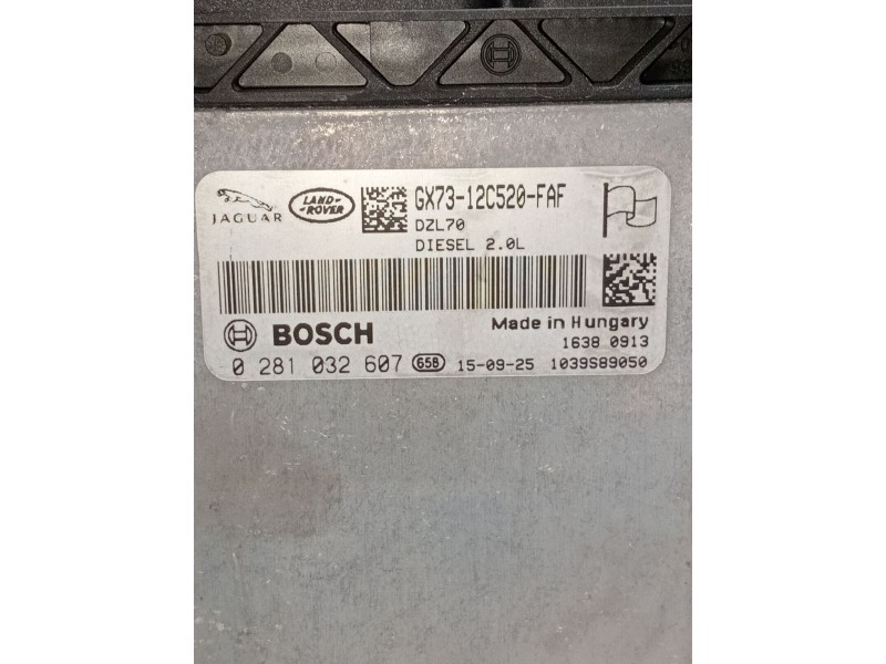 Recambio de centralita motor uce para land rover range rover evoque (l538) 2.0 d 4x4 referencia OEM IAM 0281032607 1039s89050 