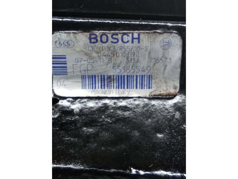 Recambio de bomba inyeccion para opel combo tour 1.3 cdti 16v referencia OEM IAM 0445010092 55185549 BOSCH