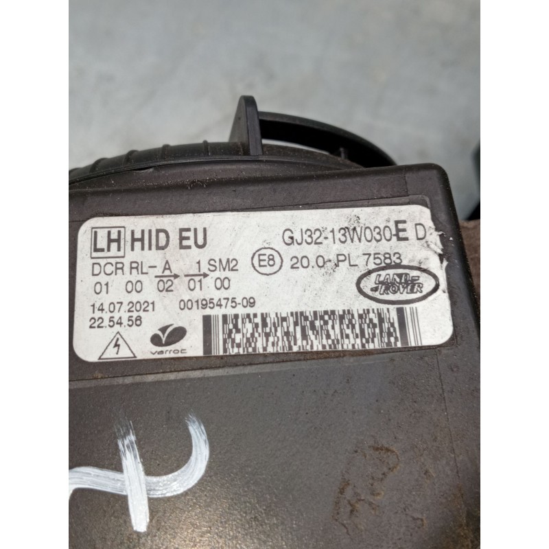 Recambio de faro izquierdo para land rover range rover evoque (l538) 2.0 d 4x4 referencia OEM IAM gj3213w030e 0019547509 