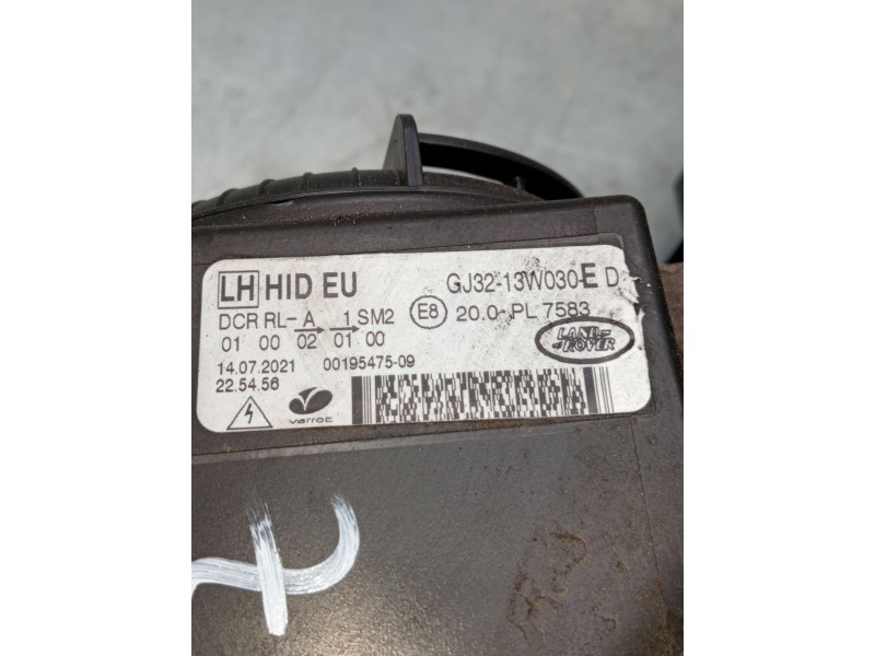 Recambio de faro izquierdo para land rover range rover evoque (l538) 2.0 d 4x4 referencia OEM IAM gj3213w030e 0019547509 