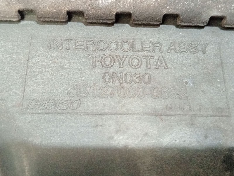 Recambio de intercooler para toyota auris (_e15_) 1.4 d-4d (nde150_) referencia OEM IAM JD1270000692  