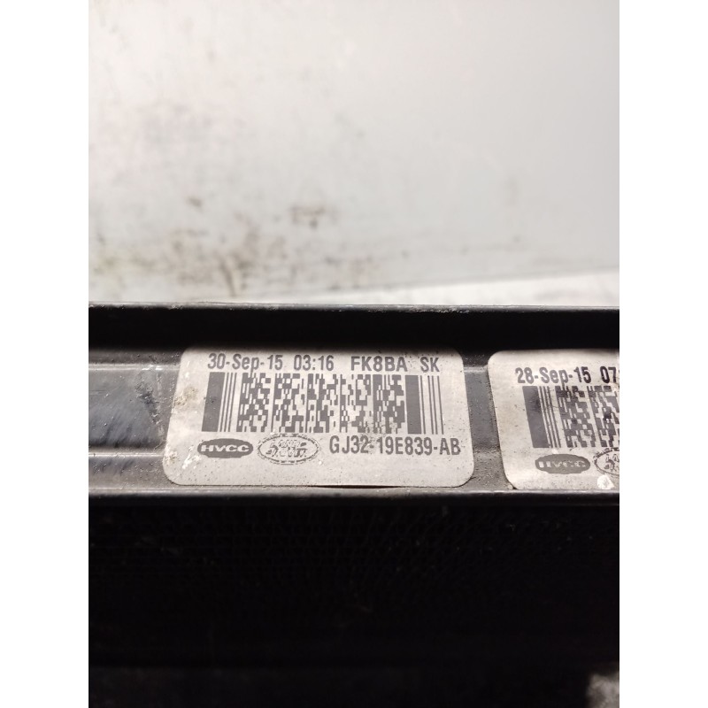 Recambio de radiador agua para land rover range rover evoque (l538) 2.0 d 4x4 referencia OEM IAM GJ3219E839AB  