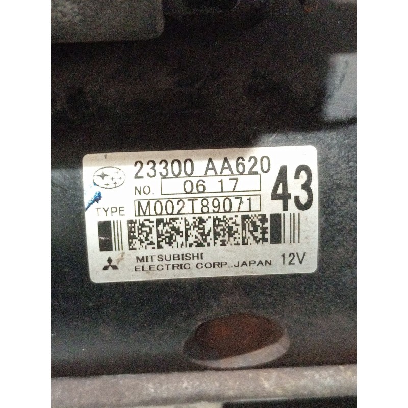 Recambio de motor arranque para subaru legacy v (bm) 2.0 d awd (bmd) referencia OEM IAM 23300AA620 M002T89071 