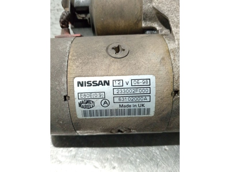 Recambio de motor arranque para nissan primera hatchback (p11) 1.6 16v referencia OEM IAM 233002F000 63102000A 