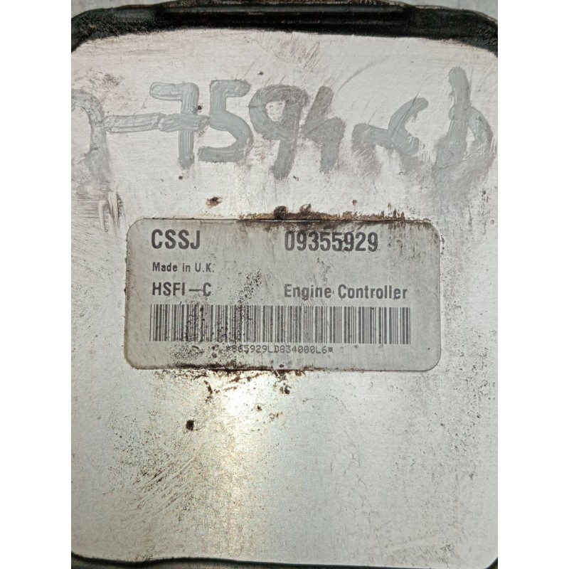 Recambio de centralita motor uce para opel astra g hatchback (t98) 1.6 16v (f08, f48) referencia OEM IAM 09355929  