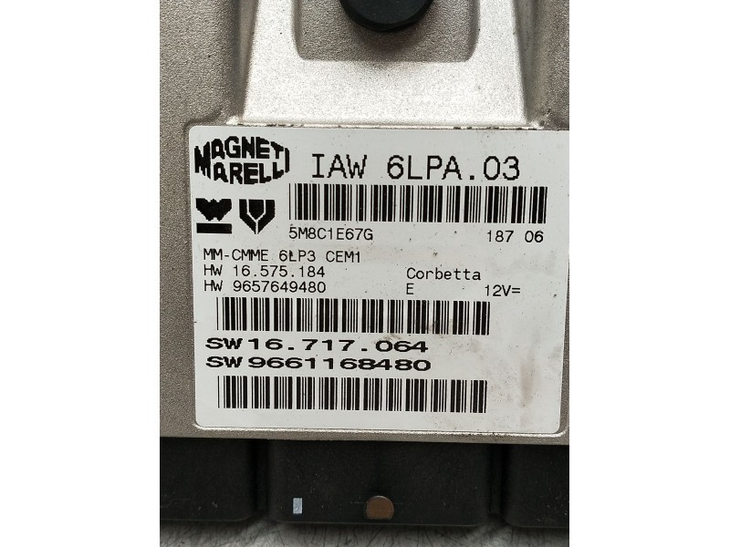 Recambio de centralita motor uce para citroën c4 coupe referencia OEM IAM SW16717064 9661168480 9657649480