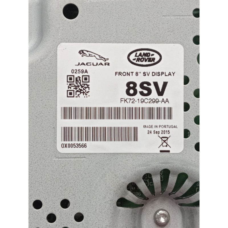 Recambio de pantalla multifuncion para land rover range rover evoque (l538) 2.0 d 4x4 referencia OEM IAM fk7219c299aa  