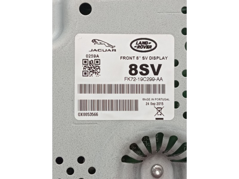 Recambio de pantalla multifuncion para land rover range rover evoque (l538) 2.0 d 4x4 referencia OEM IAM fk7219c299aa  