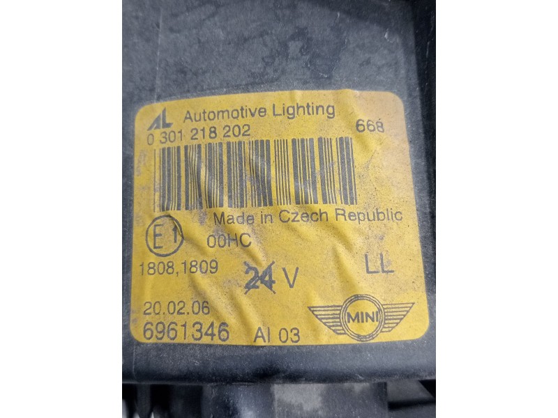 Recambio de faro izquierdo para mini mini (r50, r53) one referencia OEM IAM 0301218202 6961346 