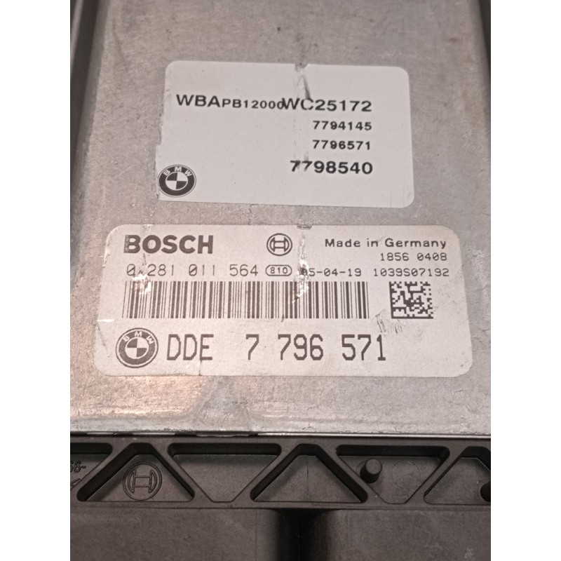 Recambio de centralita motor uce para bmw x3 (e83) 2.0 d referencia OEM IAM 0281011564 7796571 1039s07192
