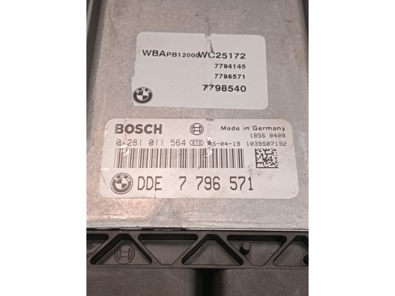 Recambio de centralita motor uce para bmw x3 (e83) 2.0 d referencia OEM IAM 0281011564 7796571 1039s07192